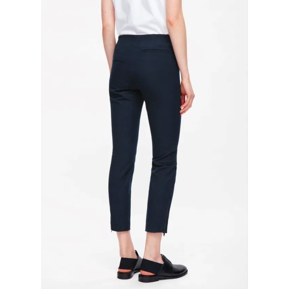 COS Ankle Zip Slim Fit Crop Trousers - Picture 2 of 12
